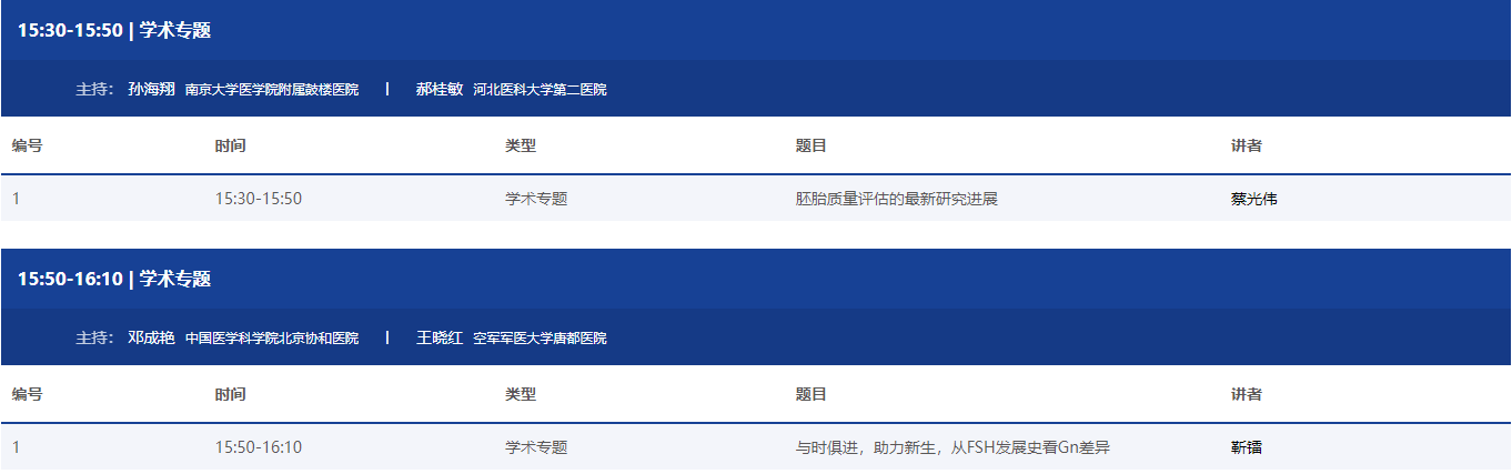 【贝贝壳】中华医学会第十六次全国生殖医学学术会议