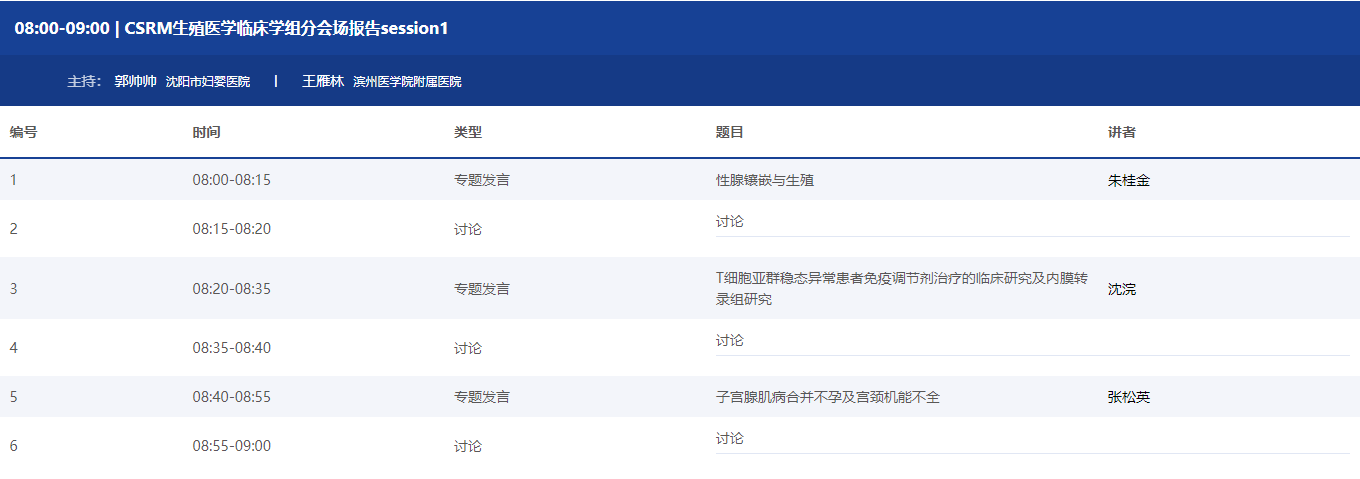 【贝贝壳】中华医学会第十六次全国生殖医学学术会议