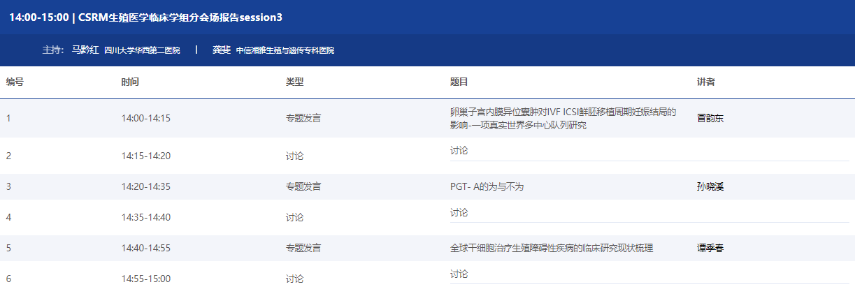 【贝贝壳】中华医学会第十六次全国生殖医学学术会议