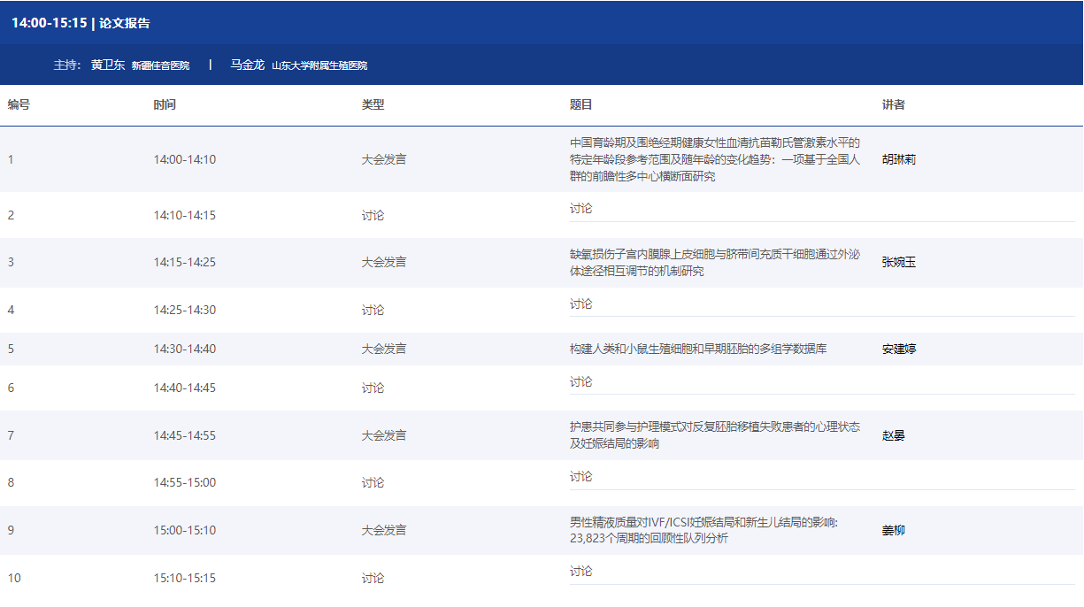 【贝贝壳】中华医学会第十六次全国生殖医学学术会议